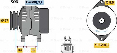 BOSCH 0 986 080 860 - Alternatore autozon.pro