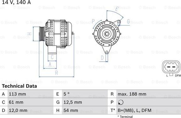 BOSCH 0 986 080 380 - Alternatore autozon.pro