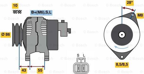 BOSCH 0 986 080 260 - Alternatore autozon.pro