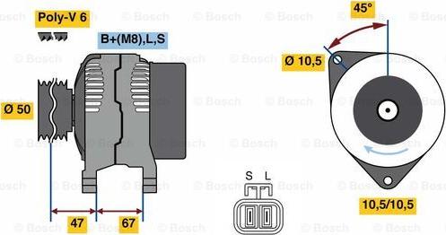 BOSCH 0 986 080 210 - Alternatore autozon.pro