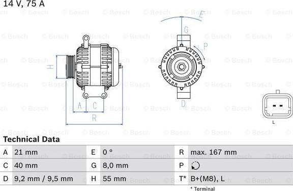 BOSCH 0 986 080 220 - Alternatore autozon.pro