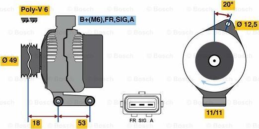 BOSCH 0 986 080 700 - Alternatore autozon.pro