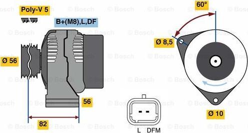 BOSCH 0 986 080 780 - Alternatore autozon.pro