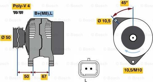 BOSCH 0 986 080 720 - Alternatore autozon.pro