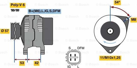 BOSCH 0 986 081 430 - Alternatore autozon.pro