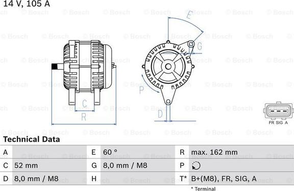 BOSCH 0 986 081 090 - Alternatore autozon.pro