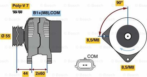 BOSCH 0 986 081 080 - Alternatore autozon.pro