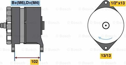 BOSCH 0 986 081 030 - Alternatore autozon.pro