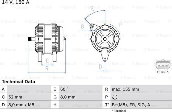 BOSCH 0 986 081 140 - Alternatore autozon.pro