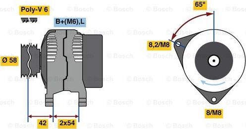 BOSCH 0 986 081 260 - Alternatore autozon.pro