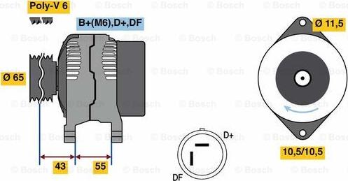 BOSCH 0 986 081 280 - Alternatore autozon.pro