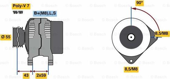 BOSCH 0 986 081 220 - Alternatore autozon.pro