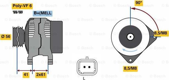 BOSCH 0 986 081 270 - Alternatore autozon.pro