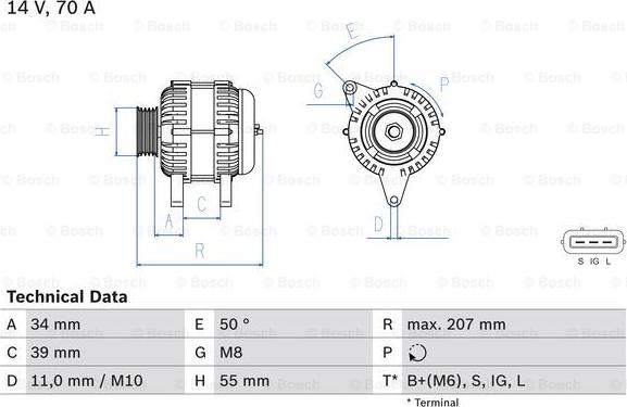 BOSCH 0 986 083 880 - Alternatore autozon.pro