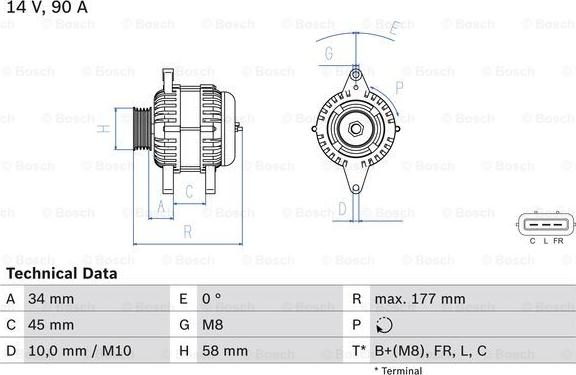 BOSCH 0 986 083 380 - Alternatore autozon.pro