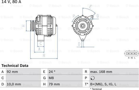 BOSCH 0 986 083 720 - Alternatore autozon.pro