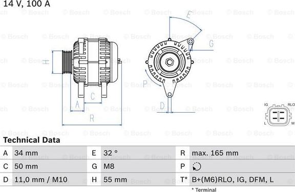 BOSCH 0 986 082 350 - Alternatore autozon.pro