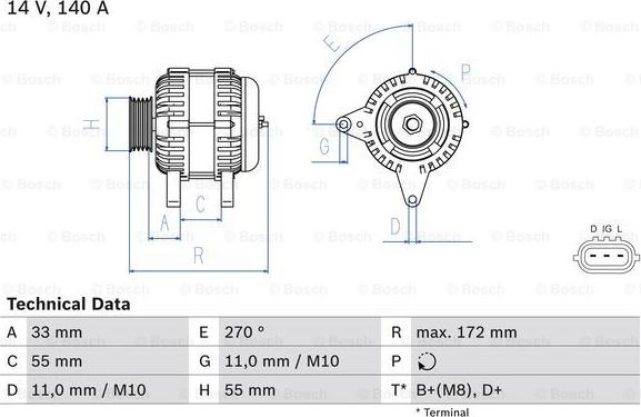 BOSCH 0 986 082 290 - Alternatore autozon.pro