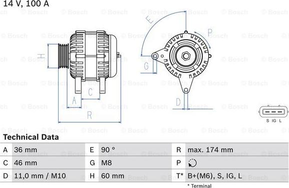 BOSCH 0 986 082 760 - Alternatore autozon.pro