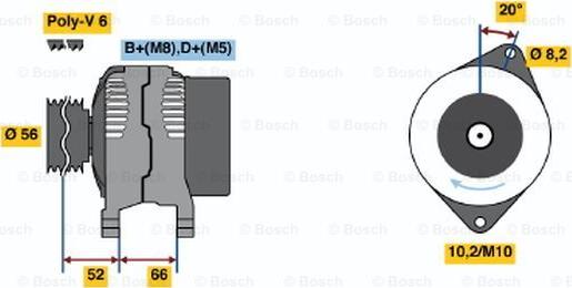 BOSCH 0 986 040 021 - Alternatore autozon.pro