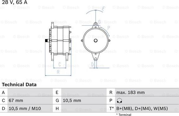 BOSCH 0 986 039 490 - Alternatore autozon.pro