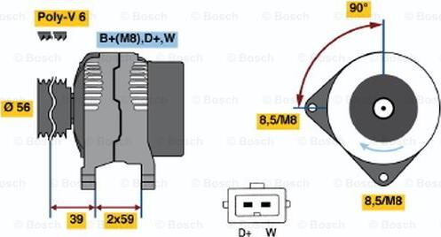 BOSCH 0 986 039 010 - Alternatore autozon.pro