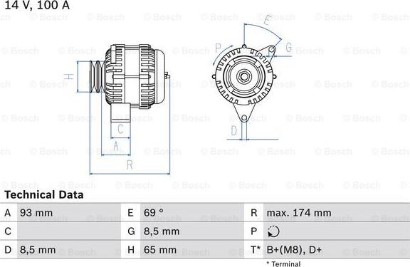 BOSCH 0 986 039 180 - Alternatore autozon.pro