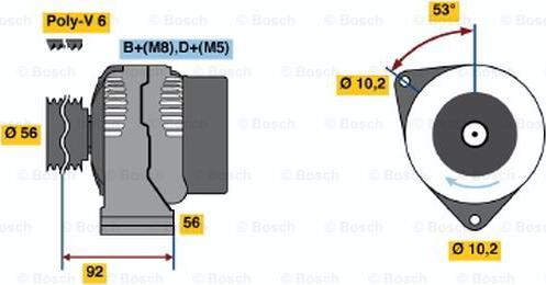 BOSCH 0 986 039 780 - Alternatore autozon.pro