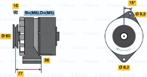 BOSCH 0 986 034 550 - Alternatore autozon.pro