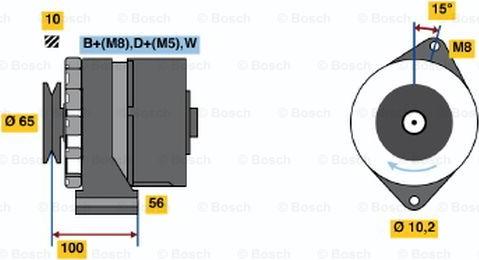 BOSCH 0 986 034 530 - Alternatore autozon.pro