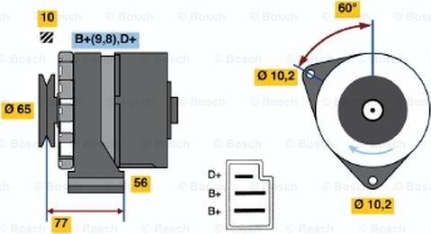 BOSCH 0 986 034 620 - Alternatore autozon.pro