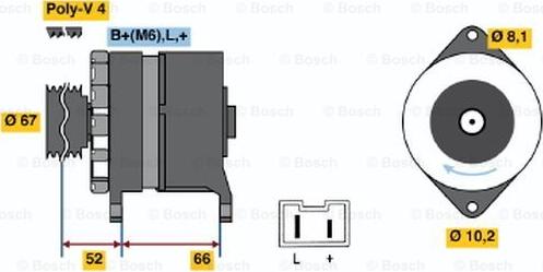 BOSCH 0 986 034 000 - Alternatore autozon.pro