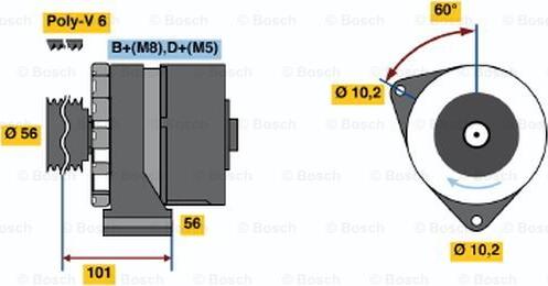 BOSCH 0 986 034 030 - Alternatore autozon.pro