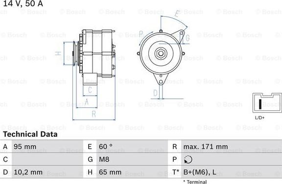 BOSCH 0 986 034 830 - Alternatore autozon.pro