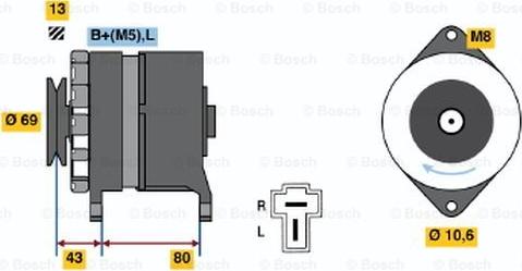 BOSCH 0 986 034 301 - Alternatore autozon.pro