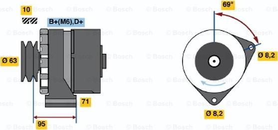 BOSCH 0 986 034 700 - Alternatore autozon.pro