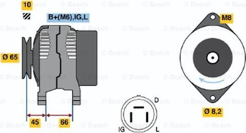 BOSCH 0 986 035 461 - Alternatore autozon.pro