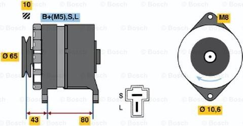 BOSCH 0 986 035 401 - Alternatore autozon.pro