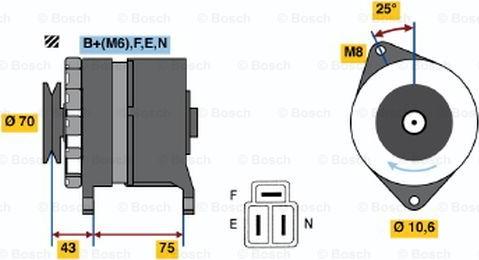 BOSCH 0 986 035 041 - Alternatore autozon.pro