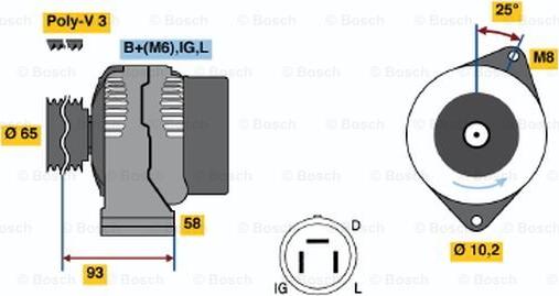 BOSCH 0 986 035 111 - Alternatore autozon.pro