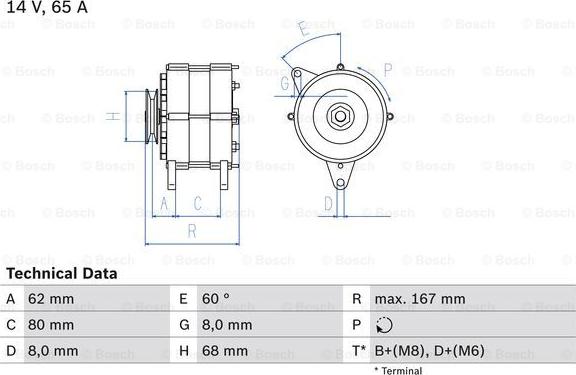 BOSCH 0 986 035 800 - Alternatore autozon.pro