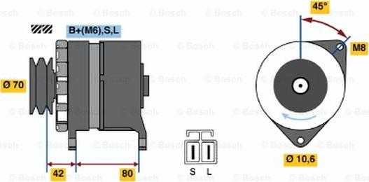 BOSCH 0 986 035 331 - Alternatore autozon.pro