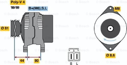 BOSCH 0 986 035 321 - Alternatore autozon.pro