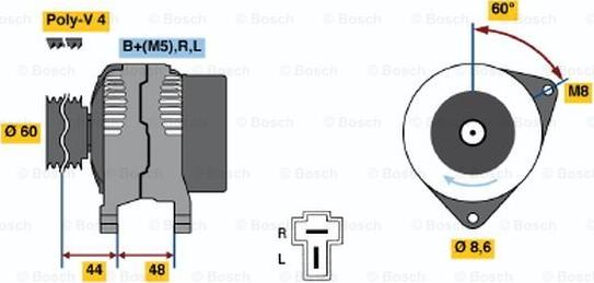 BOSCH 0 986 035 291 - Alternatore autozon.pro