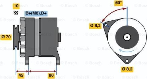 BOSCH 0 986 035 750 - Alternatore autozon.pro