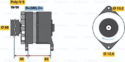 BOSCH 0 986 035 700 - Alternatore autozon.pro