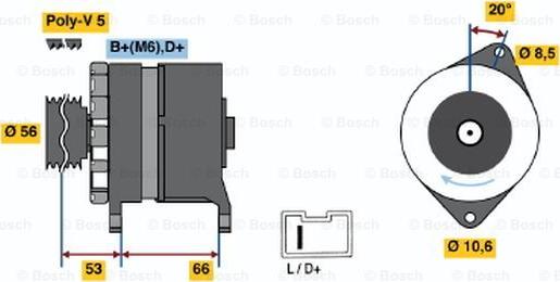 BOSCH 0 986 036 480 - Alternatore autozon.pro