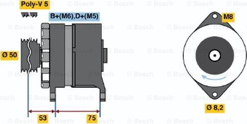 BOSCH 0 986 036 540 - Alternatore autozon.pro