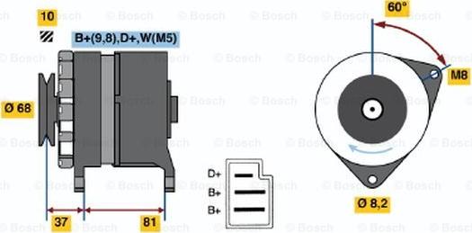 BOSCH 0 986 036 561 - Alternatore autozon.pro