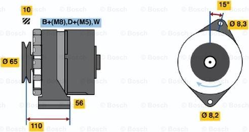 BOSCH 0 986 036 510 - Alternatore autozon.pro